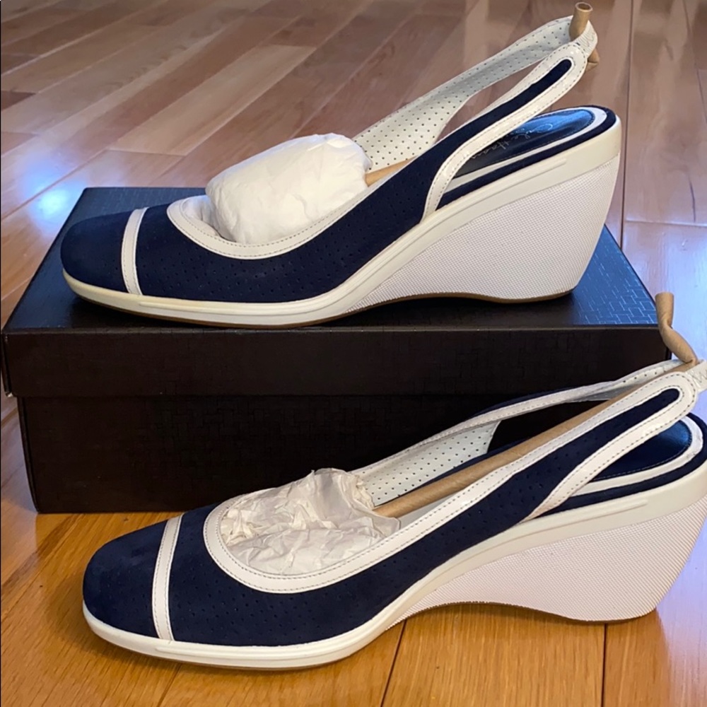Cole Haan air Chella sling dark navy size 9 NWT